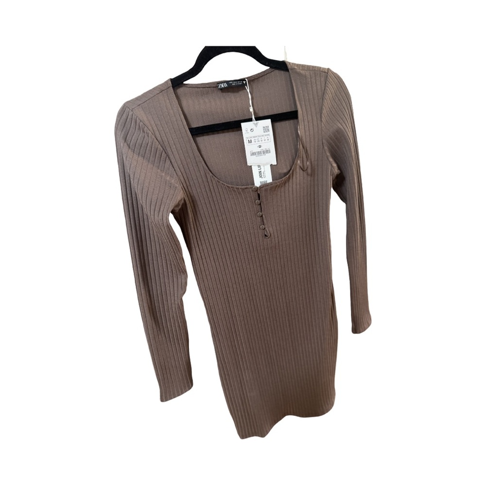 Zara brown dress. Size Medium, new never worn with tag.